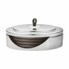 Coupon ✨ Georg Jensen Untersetzer Set 12 Cm Edelstahl/Leder (4 Stk.) 👏