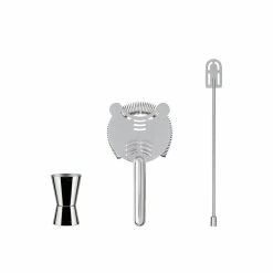 Brandneu ✨ Alessi Cocktail Zubehör Set 3-tlg. Edelstahl 😉