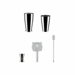 Blitzangebot 🎁 Alessi Boston Shaker Set 5-tlg. Edelstahl 🛒